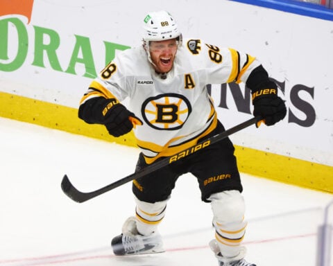 Pastrnak scores 9:14 into OT and Bruins avoid elimination with 2-1 win over Sabres