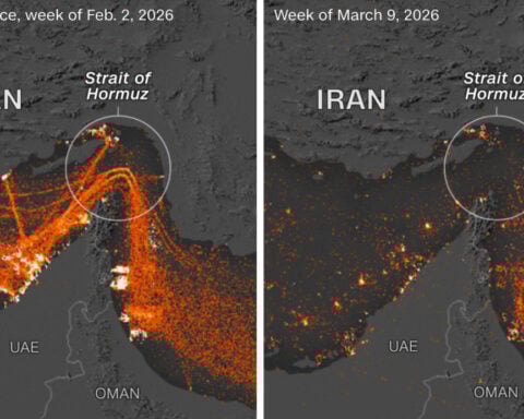 How traffic through the Strait of Hormuz shrank to a trickle – a visual deep dive