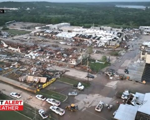 Tornado devastates Texas town on sixth straight day of severe storms