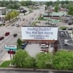 A billboard in Des Moines is urging people to leave the MAGA movement