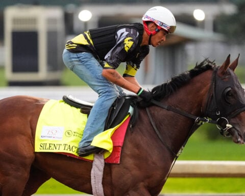Silent Tactic is out of the Kentucky Derby because of a foot injury, trainer says