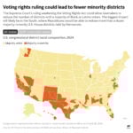 The Latest: The Supreme Court voids a majority Black congressional district in Louisiana
