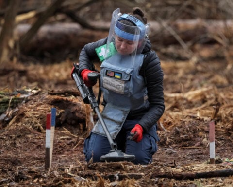 Man, machine and AI combine in battle to clear Ukraine of mines