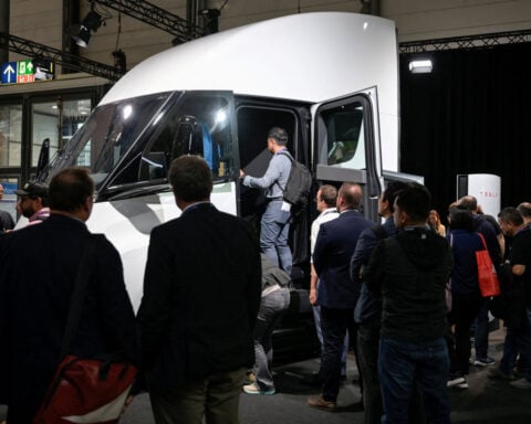 First Tesla Semi rolls off high volume production line