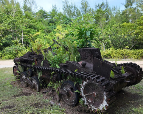 The paradise island haunted by one of the bloodiest battles of World War II