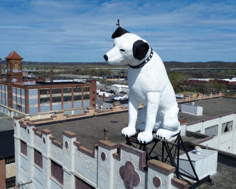 Nipper, stay! The future of a beloved dog statue on a New York warehouse is up in the air
