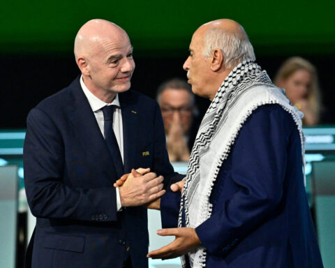 Soccer-Palestinian FA chief hits out at Israeli federation VP at FIFA Congress
