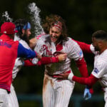 Schwarber delivers as Phillies rally again to beat Giants 6-5 in 10 innings for doubleheader sweep