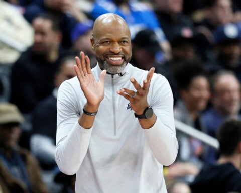 Beep! Beep! Magic coach Jamahl Mosley's pregame media session interrupted by false alarms