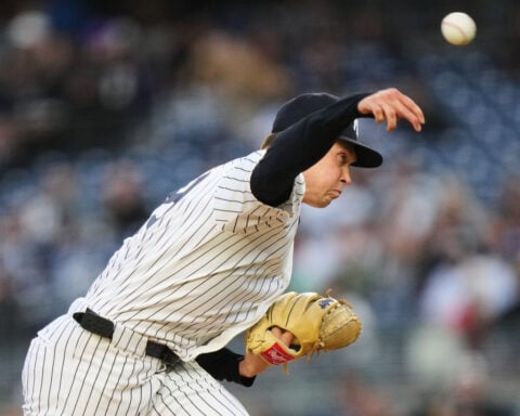 Rice, Caballero homer to overcome Alonso's drive, Yankees beat Orioles 7-2 for 11th win in 13 games