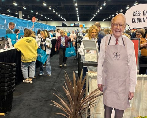 Berkshire Hathaway's profits double as shareholders gather for the annual meeting on Saturday