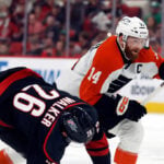 Stankoven, Andersen lead Hurricanes past Flyers 3-0 in Game 1 of 2nd-round series