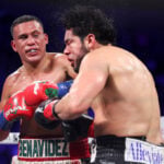 Benavidez KOs Ramirez in the 6th to win the WBA and WBO cruiserweight titles