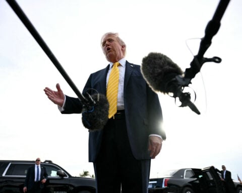 Fact check: Trump denied he made this remark about Iran. He made it on camera one day earlier