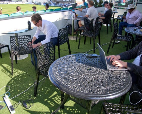 A UK cricket club welcomes remote workers to do their jobs and watch the match too