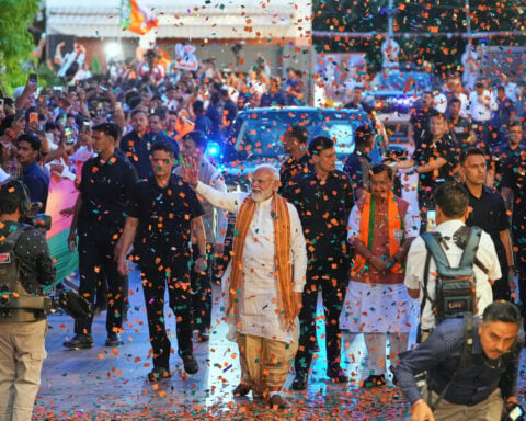 Modi’s party wins control of India's West Bengal in a key state election
