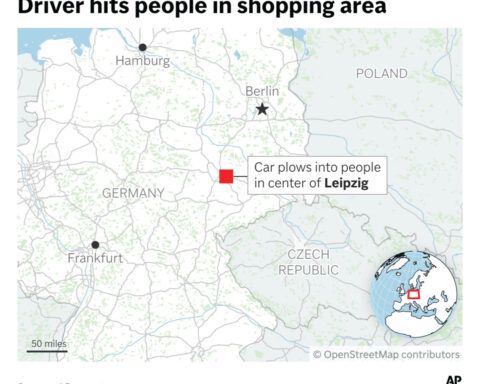 A driver plows into people in a shopping area in Germany, killing 2