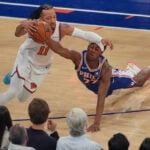 Knicks crush the 76ers 137-98 to start the second round and keep up a historic postseason roll