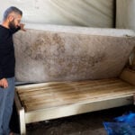 With wood scarce, Gaza carpenters make simple beds from pallets
