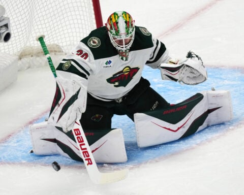 Wild make switch in net for Game 2, go with Gustavsson after Wallstedt allows 8 goals against Avs