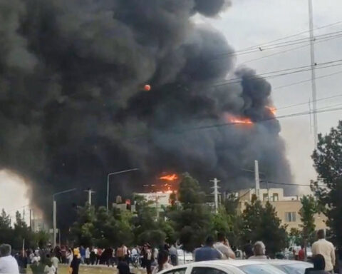 Eight dead in fire at shopping centre west of Tehran, Iranian media say