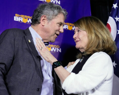 The Latest: Brown wins Ohio Senate Democratic primary, Ramaswamy wins GOP nomination for governor