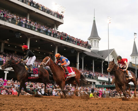 Kentucky Derby winner Golden Tempo will not run in next week’s Preakness Stakes
