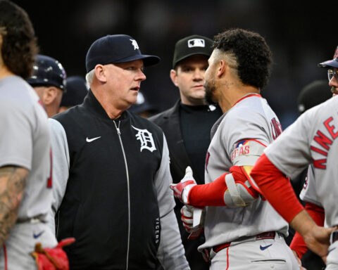 Tigers' Framber Valdez suspended 5 games by MLB for intentionally throwing at Boston's Trevor Story