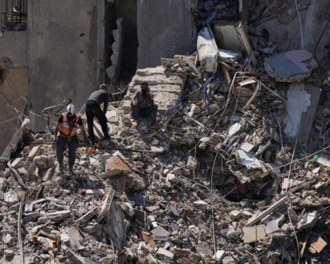 Hamas says a son of its chief negotiator was killed in an Israeli strike on Gaza
