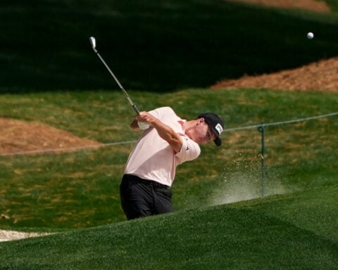 Matt McCarty holds 1-shot lead at Quail Hollow as Rory McIlroy struggles to make birdies in return