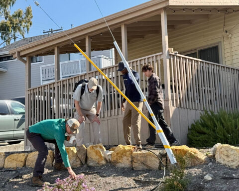 Scientists take soil samples outside home of a man convicted of killing Kristin Smart