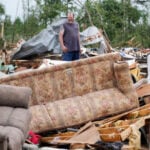 A faint meow in the rubble of a Mississippi tornado leads to a stunning rescue