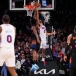 Knicks’ OG Anunoby is out for Game 3 against 76ers with a hamstring strain, is listed as day to day
