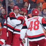 Carolina and Colorado have yet to lose in these NHL playoffs, making history with their hot starts