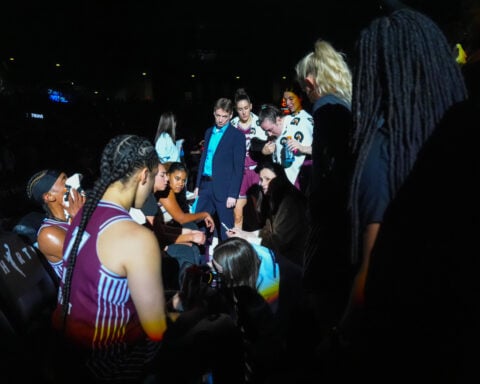 Toronto's first WNBA game is no thing of beauty, but sellout crowd finds plenty to cheer