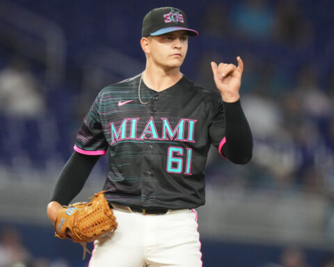 Robby Snelling makes his MLB debut for the Marlins in a 3-2 loss to the Nationals