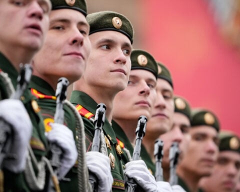 Moscow marks Victory Day with a scaled down Red Square parade under tight security