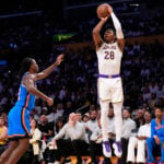 Thunder charge past Lakers 131-108 in Game 3 for another blowout in the champs' 7-0 playoff run
