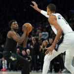 Wembanyama gets ejected early in Spurs-Wolves Game 4 for elbowing Reid and drawing a Flagrant 2 foul