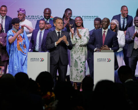 France woos Anglophone Africa at a summit in Kenya