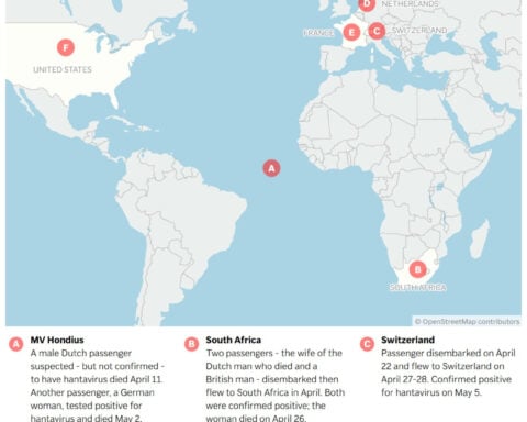 Passengers from virus-stricken cruise ship fly to home countries for monitoring