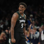 Anthony Edwards awes Timberwolves with his performance despite recent trouble with both knees