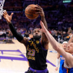 Champion Thunder hold off tenacious Lakers 115-110 in Game 4 for another playoff series sweep