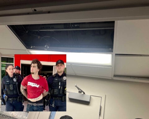 Suspect in stolen motorcycle case found hiding in hospital ceiling, police say