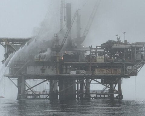 Fire reported on natural gas platform off Santa Barbara coast