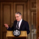 Political turmoil and inflation threat vie to push up UK borrowing costs