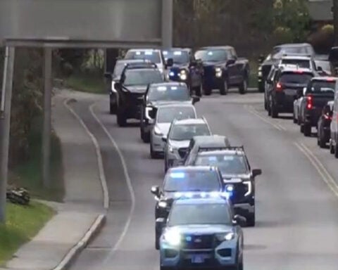 Procession honors Maine Warden who died in Tuesday plane crash