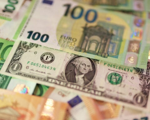 Dollar strengthens after data with Trump-Xi summit under way