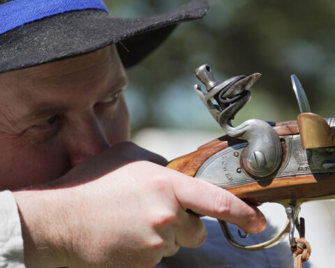 Muskets like those from 1776 are mostly exempt from today’s gun laws