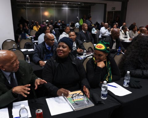 South Africa's ANC executive closes ranks around Ramaphosa over "Farmgate" scandal, SABC reports